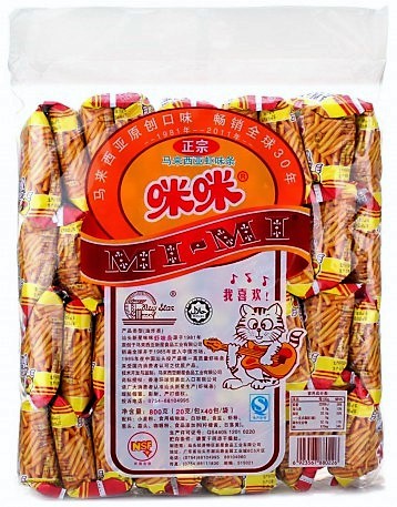 咪咪虾条 特惠大袋装 (40小包装) 马来西亚进口 40x20g